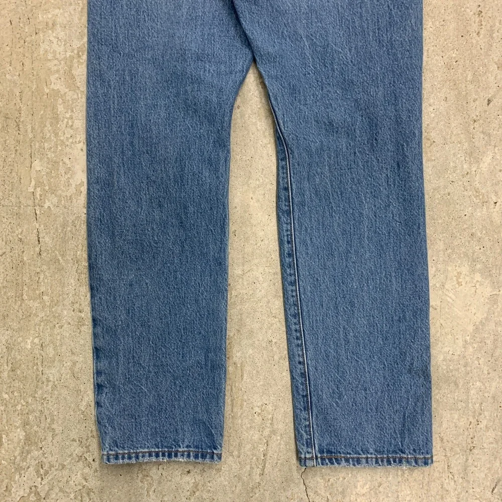 Levis Jeans 28x28 Blue Pants 501 Button Fly Straight Distressed Denim Tag 28x30‎